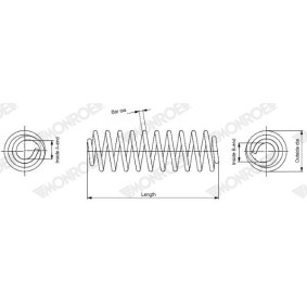 Acquista Molle ammortizzatori da MONROE SP4089 a buon mercato per soli 83,20 €