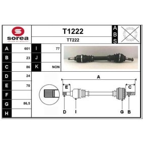 Comprar Árbol de transmisión de SNRA T1222 a bajo precio de 90,02 €