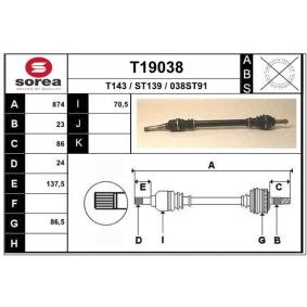 Comprar Árbol de transmisión de EAI T19038 a bajo precio de 90,18 €