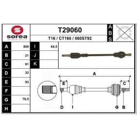 Compre Veio de transmissão da EAI T29060 a um preço baixo por 64,70 €