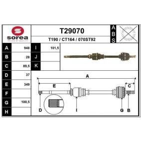 Compre Veio de transmissão da EAI T29070 a um preço baixo por 116,31 €