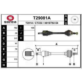 Compre Veio de transmissão da EAI T29081A a um preço baixo por 122,04 €