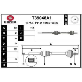 Compre Veio de transmissão da EAI T39048A1 a um preço baixo por 86,68 €