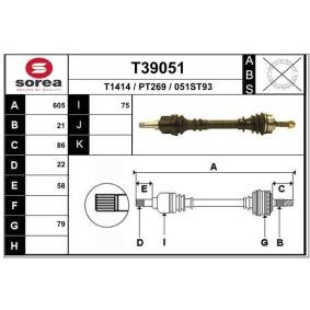 Compre Veio de transmissão da EAI T39051 a um preço baixo por 81,42 €