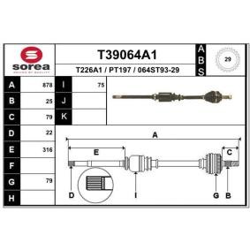 Compre Veio de transmissão da EAI T39064A1 a um preço baixo por 72,49 €