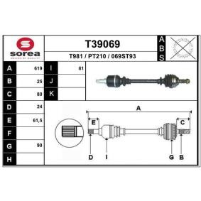 Compre Veio de transmissão da EAI T39069 a um preço baixo por 90,52 €