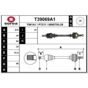 Compre Veio de transmissão da EAI T39069A1 a um preço baixo por 86,68 €
