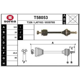 Köp Drivaxel av EAI T58053 till det låga priset 1014,96 kr