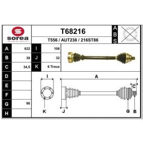 Antriebswelle T68216 von EAI günstig für 107,22 € online kaufen