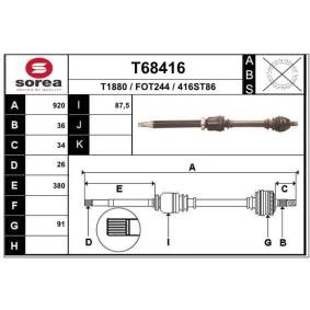 Acquista Semiasse da EAI T68416 a buon mercato per soli 128,92 €
