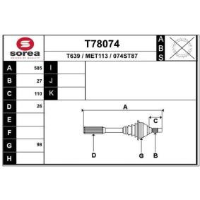 Antriebswelle T78074