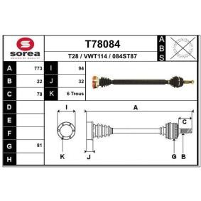 Köp Drivaxel av EAI T78084 till det låga priset 921,73 kr