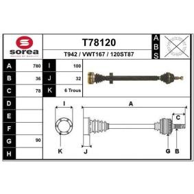 Köp Drivaxel av EAI T78120 till det låga priset 1364,20 kr