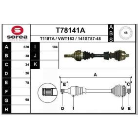 Acquista Semiasse da EAI T78141A a buon mercato per soli 98,81 €