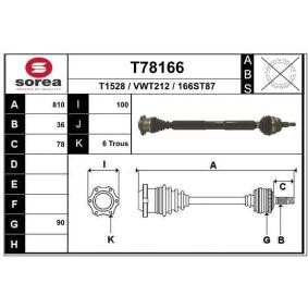 Köp Drivaxel av EAI T78166 till det låga priset 1364,20 kr