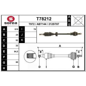 Comprar Árbol de transmisión de EAI T78212 a bajo precio de 117,95 €