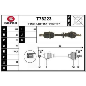 Comprar Árbol de transmisión de EAI T78223 a bajo precio de 123,52 €