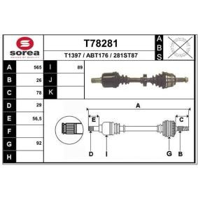 Comprar Árbol de transmisión de EAI T78281 a bajo precio de 117,95 €