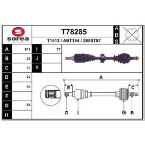 Comprar Árbol de transmisión de EAI T78285 a bajo precio de 117,95 €