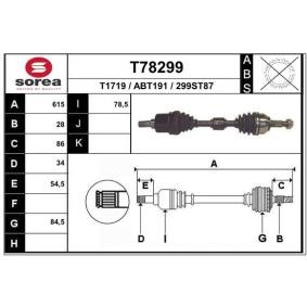 Comprar Árbol de transmisión de EAI T78299 a bajo precio de 117,95 €