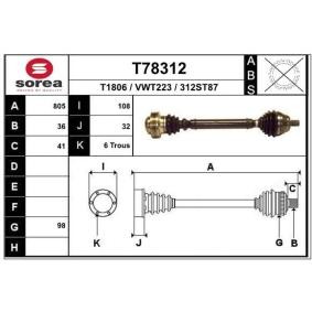 Köp Drivaxel av EAI T78312 till det låga priset 1428,76 kr