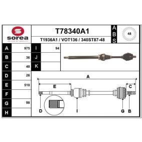 Acquista Semiasse da EAI T78340A1 a buon mercato per soli 126,81 €