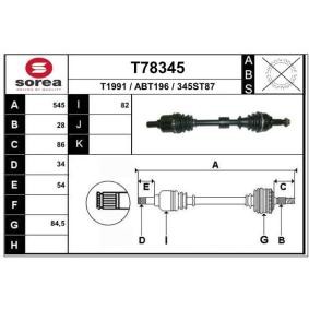 Comprar Árbol de transmisión de EAI T78345 a bajo precio de 117,95 €