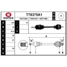 Acquista Semiasse da EAI T78375A1 a buon mercato per soli 132,82 €
