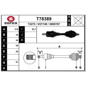 Acquista Semiasse da EAI T78389 a buon mercato per soli 129,94 €