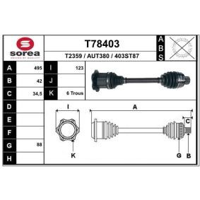 Acquista Semiasse da EAI T78403 a buon mercato per soli 159,17 €