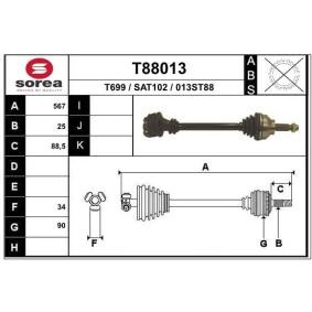 Compre Veio de transmissão da EAI T88013 a um preço baixo por 111,06 €