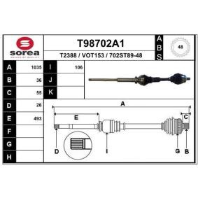 Acquista Semiasse da EAI T98702A1 a buon mercato per soli 161,43 €