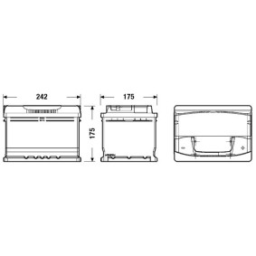 Achetez des Batterie TUDOR TA612 à prix pour 251,07 €
