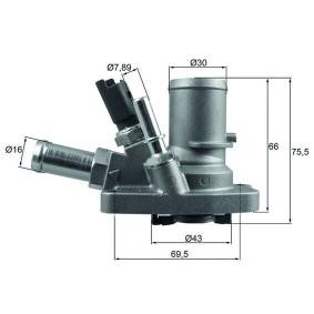 Køb Termostat, kølemiddel af MAHLE ORIGINAL TI 258 80 til den lave pris 395,40 DKK