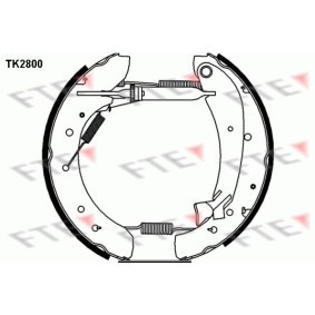 Bremsbackensatz TK2800 von FTE günstig für 274,04 € online kaufen