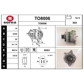 Lichtmaschine TO8006