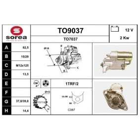 Anlasser von SNRA für Hilux Pritsche / Fahrgestell (LN_, _N1_) günstig online kaufen