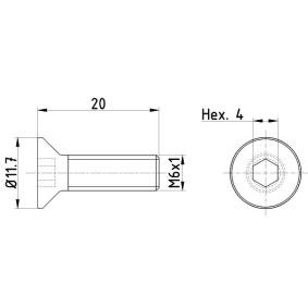 Schraube, Bremsscheibe TPM0015