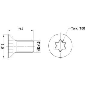 Schraube, Bremsscheibe für FORD von MINTEX