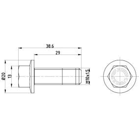 Schraube, Bremsscheibe TPM0017