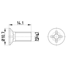 Schraube, Bremsscheibe TPM0018