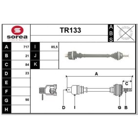 Comprar Árbol de transmisión de SERA TR133 a bajo precio de 120,62 €
