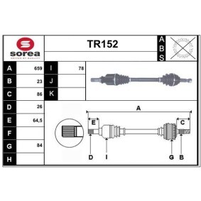 Comprar Árbol de transmisión de SERA TR152 a bajo precio de 140,61 €