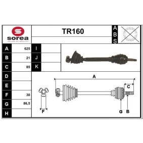 Comprar Árbol de transmisión de SERA TR160 a bajo precio de 88,19 €