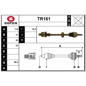 Comprar Árbol de transmisión de SERA TR161 a bajo precio de 109,79 €