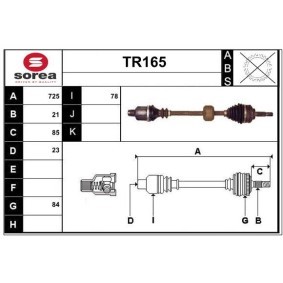 Comprar Árbol de transmisión de SERA TR165 a bajo precio de 108,67 €
