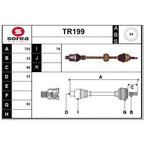 Comprar Árbol de transmisión de SERA TR199 a bajo precio de 126,22 €