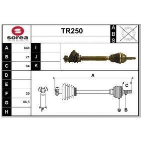 Comprar Árbol de transmisión de SERA TR250 a bajo precio de 78,00 €