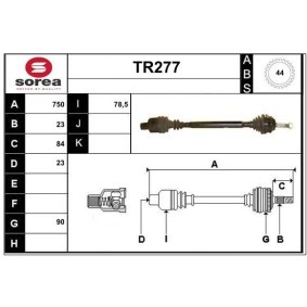 Comprar Árbol de transmisión de SERA TR277 a bajo precio de 136,44 €
