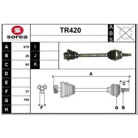 Comprar Árbol de transmisión de SERA TR420 a bajo precio de 178,65 €